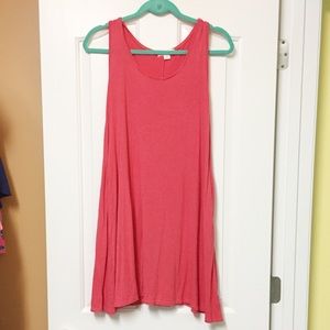 Pink tank dress with pockets!